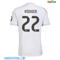 Camisa de time de futebol Real Madrid Antonio Rudiger #22 Replicas 1º Equipamento 2025-26 Manga Curta